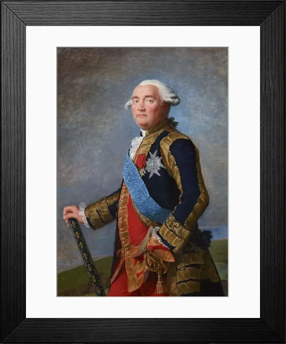 Framed Print : Portrait of Philippe Henri, marquis de Segur (1724-1801), c Framed Print : Portrait of Philippe Henri, marquis de Segur (1724-1801), c