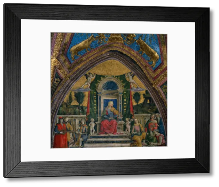 Framed Print : The Music, 1492-1494. Creator: Pinturicchio, Bernardino (1454-1513) Framed Print : The Music, 1492-1494. Creator: Pinturicchio, Bernardino (1454-1513)