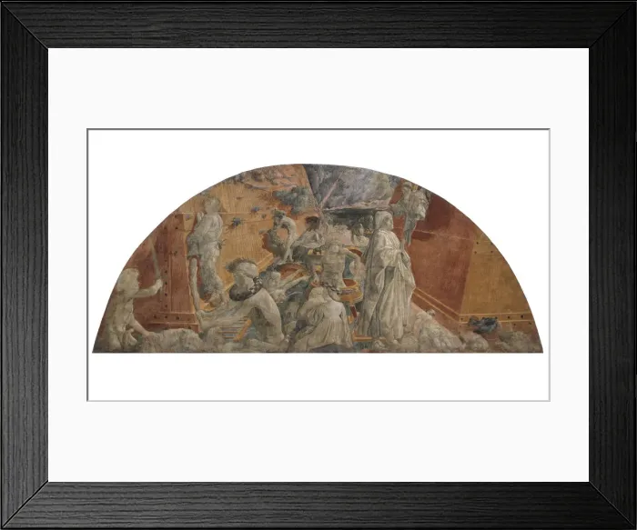 Framed Print : The Flood and Waters Subsiding, c. 1440. Creator: Uccello, Paolo (1397-1475) Framed Print : The Flood and Waters Subsiding, c. 1440. Creator: Uccello, Paolo (1397-1475)