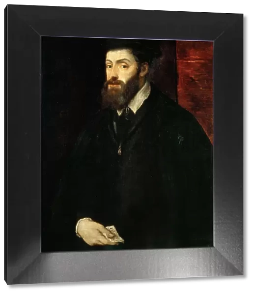Portrait of the Emperor Charles V (1500-1558), 1549. Creator: Titian (1488-1576)