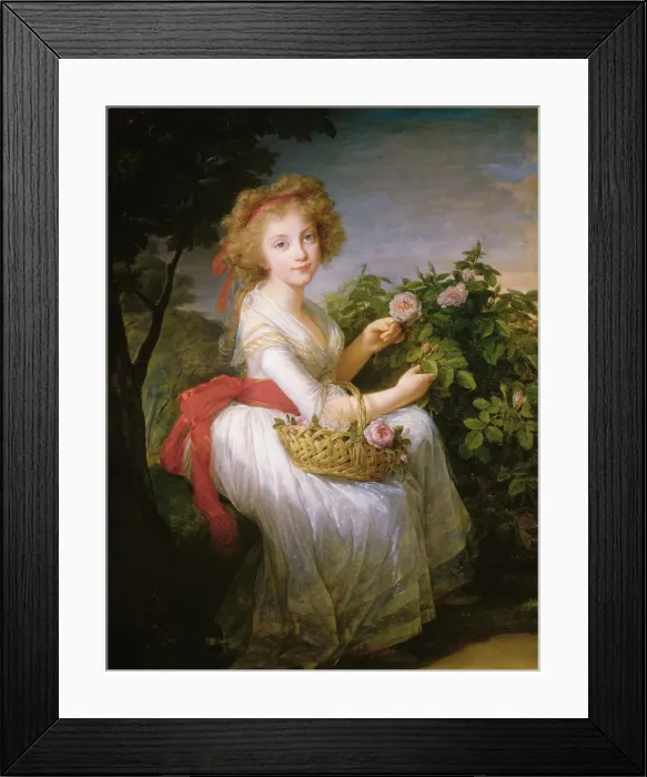 Framed Print : Princess Maria Cristina of Naples and Sicily (1779-1849), c. 1790. Creator: Vigee Le Brun Framed Print : Princess Maria Cristina of Naples and Sicily (1779-1849), c. 1790. Creator: Vigee Le Brun