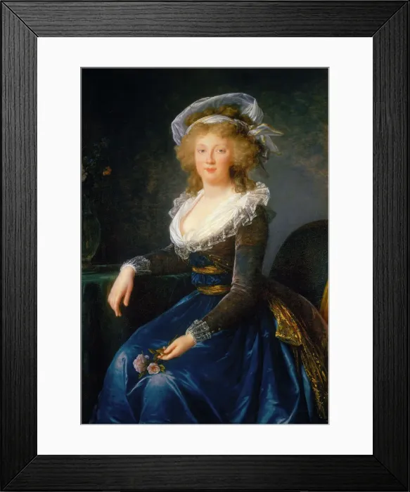 Framed Print : Portrait of Maria Theresa of Naples and Sicily (1772-1807), c. 1790. Creator: Vigee Le Brun Framed Print : Portrait of Maria Theresa of Naples and Sicily (1772-1807), c. 1790. Creator: Vigee Le Brun