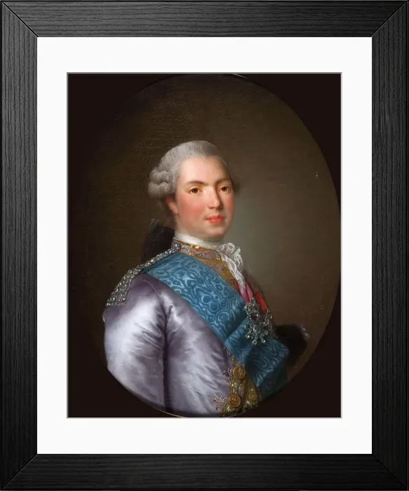 Framed Print : Louis Stanislas Xavier (1755-1824), Count of Provence, 1773. Creator: Vigee Le Brun Framed Print : Louis Stanislas Xavier (1755-1824), Count of Provence, 1773. Creator: Vigee Le Brun