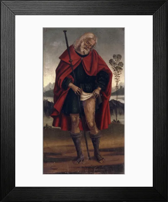 Framed Print : Saint Roch, ca 1515-1520. Creator: Signorelli, Luca (ca 1441-1523) Framed Print : Saint Roch, ca 1515-1520. Creator: Signorelli, Luca (ca 1441-1523)
