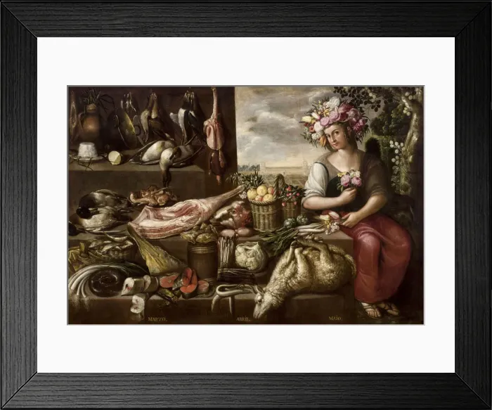 Framed Print : Spring, 1638. Creator: Barrera, Francisco (1595-1658) Framed Print : Spring, 1638. Creator: Barrera, Francisco (1595-1658)