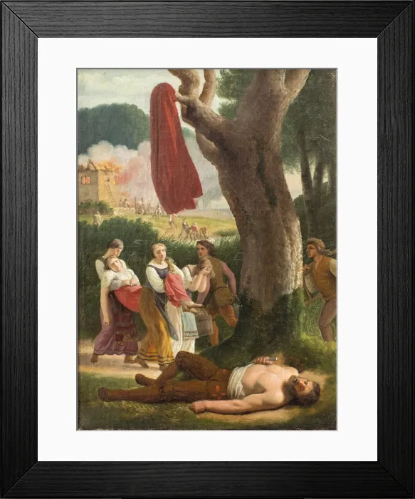 Framed Print : Hagbard and Signe, before 1820. Creator: Eckersberg, Christoffer-Wilhelm (1783-1853) Framed Print : Hagbard and Signe, before 1820. Creator: Eckersberg, Christoffer-Wilhelm (1783-1853)