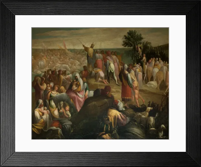 Framed Print : The Israelites crossing of the Red Sea, c. 1610. Creator: Donducci (Il Mastelletta) Framed Print : The Israelites crossing of the Red Sea, c. 1610. Creator: Donducci (Il Mastelletta)