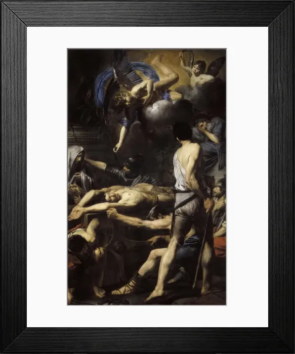 Framed Print : The Martyrdom of Saints Processus and Martinian, 1629. Creator: Valentin de Boullogne (1591-1632) Framed Print : The Martyrdom of Saints Processus and Martinian, 1629. Creator: Valentin de Boullogne (1591-1632)