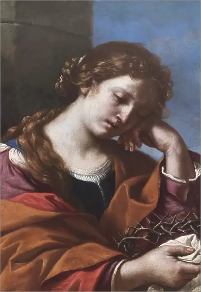 Mary Magdalene with the Crown of Thorns, 1632. Creator: Guercino (1591-1666)