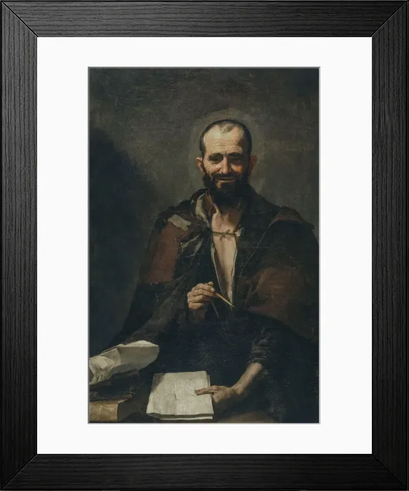 Framed Print : Democritus, 1630. Creator: Ribera, Jose, de (1591-1652) Framed Print : Democritus, 1630. Creator: Ribera, Jose, de (1591-1652)