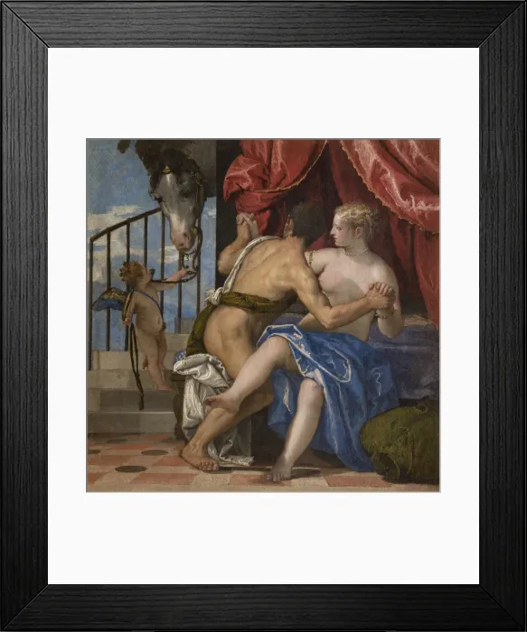Framed Print : Venus and Mars, ca. 1575. Creator: Veronese, Paolo (1528-1588) Framed Print : Venus and Mars, ca. 1575. Creator: Veronese, Paolo (1528-1588)