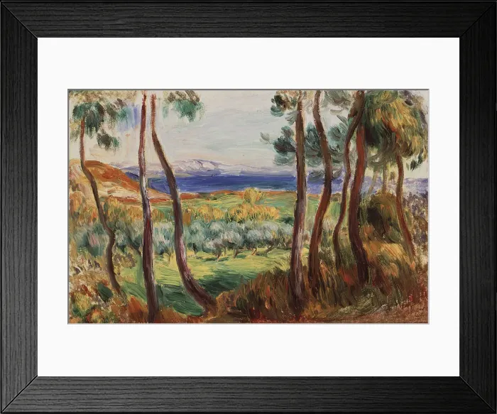 Framed Print : Pins aux environs de Cagnes, c. 1910. Creator: Renoir, Pierre Auguste (1841-1919) Framed Print : Pins aux environs de Cagnes, c. 1910. Creator: Renoir, Pierre Auguste (1841-1919)