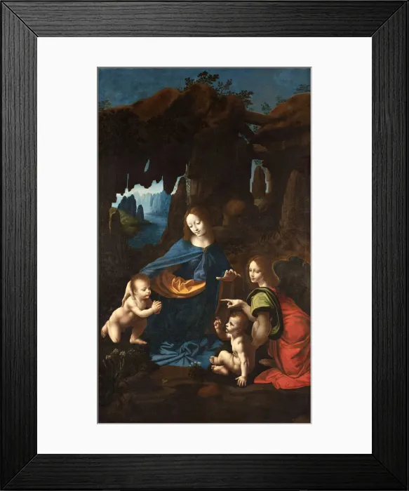 Framed Print : Vergine delle Rocce del Borghetto, ca 1518-1520. Creator: Melzi, Francesco (1493-ca Framed Print : Vergine delle Rocce del Borghetto, ca 1518-1520. Creator: Melzi, Francesco (1493-ca