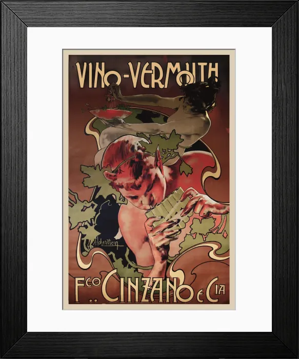 Framed Print : Vermouth Cinzano, 1906. Creator: Hohenstein, Adolfo (1854-1928) Framed Print : Vermouth Cinzano, 1906. Creator: Hohenstein, Adolfo (1854-1928)