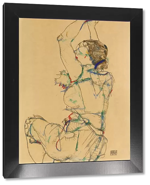 Woman with Raised Arms, 1914. Creator: Schiele, Egon (1890-1918)