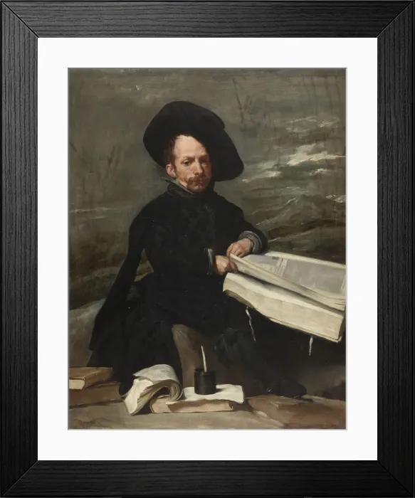 Framed Print : The Jester with books, c. 1640. Creator: Velazquez, Diego (1599-1660) Framed Print : The Jester with books, c. 1640. Creator: Velazquez, Diego (1599-1660)