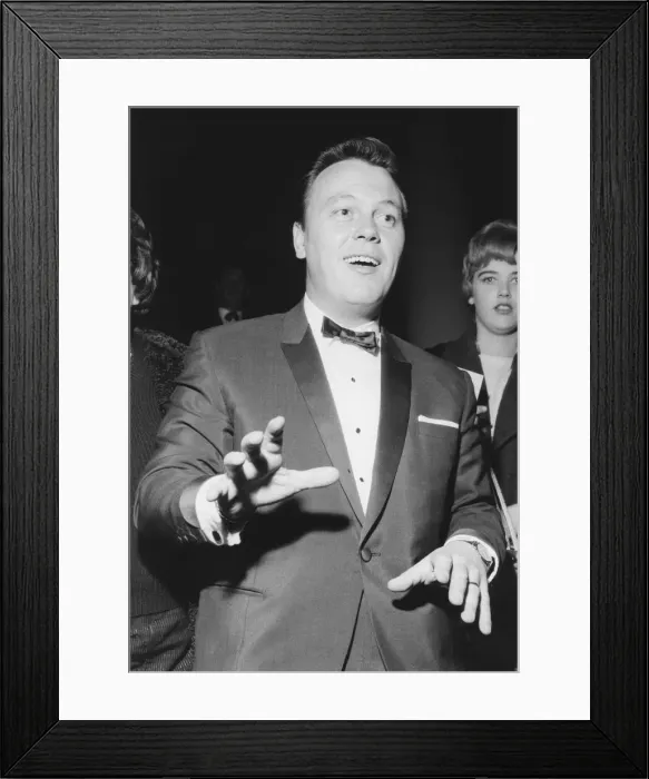 Framed Print : Matt Munro, Royal Festival Hall, London, 1962. Creator: Brian Foskett