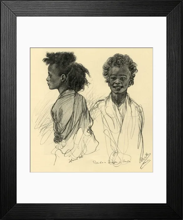 Framed Print : Beduine Jungen in Assuan, 1898. (pg 30) Creator: Christian Wilhelm Allers Framed Print : Beduine Jungen in Assuan, 1898. (pg 30) Creator: Christian Wilhelm Allers