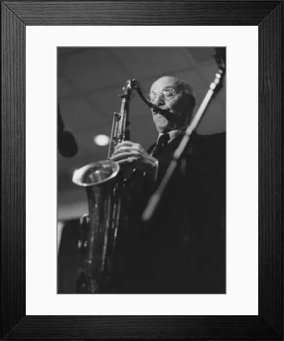 Framed Print : Flip Phillips, 1997. Creator: Brian Foskett Framed Print : Flip Phillips, 1997. Creator: Brian Foskett