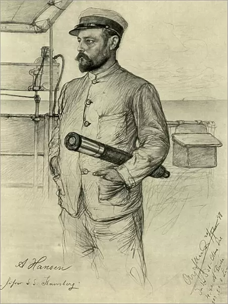 A Hansen, first officer on the Knivsberg, South China Sea, 1898
