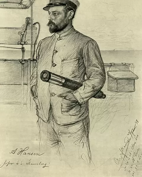 A Hansen, first officer on the Knivsberg, South China Sea, 1898