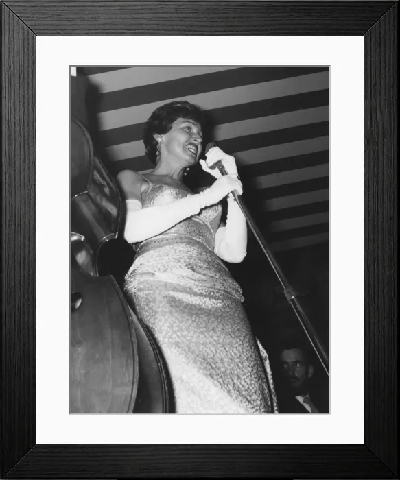 Framed Print : Anita O Day, Marquee Club, London, 1962. Creator: Brian Foskett Framed Print : Anita O Day, Marquee Club, London, 1962. Creator: Brian Foskett
