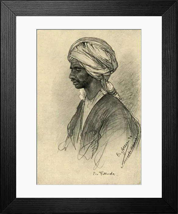 Framed Print : Fellah, Egypt, 1898. Creator: Christian Wilhelm Allers Framed Print : Fellah, Egypt, 1898. Creator: Christian Wilhelm Allers