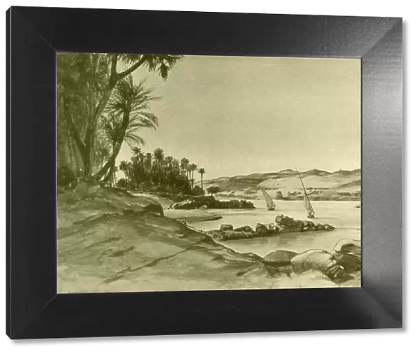 Feluccas on the River Nile, Egypt, 1898. Creator: Christian Wilhelm Allers