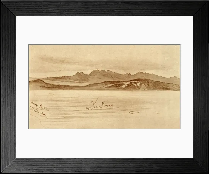 Framed Print : Sinai, Egypt, 1898. Creator: Christian Wilhelm Allers Framed Print : Sinai, Egypt, 1898. Creator: Christian Wilhelm Allers