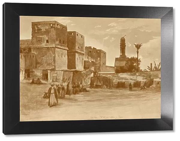 Bab al-Nasr gate in Cairo, 1898. Creator: Christian Wilhelm Allers
