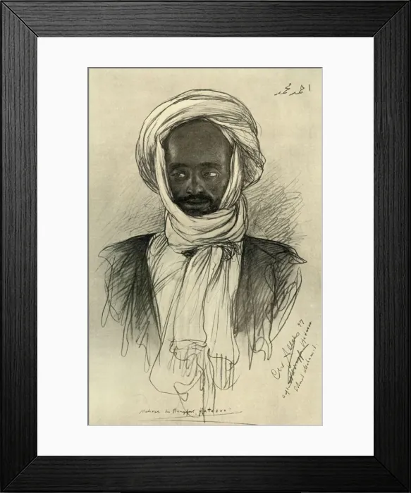 Framed Print : Man on board the Hatasoo steamboat, Egypt, 1898. Creator: Christian Wilhelm Allers Framed Print : Man on board the Hatasoo steamboat, Egypt, 1898. Creator: Christian Wilhelm Allers