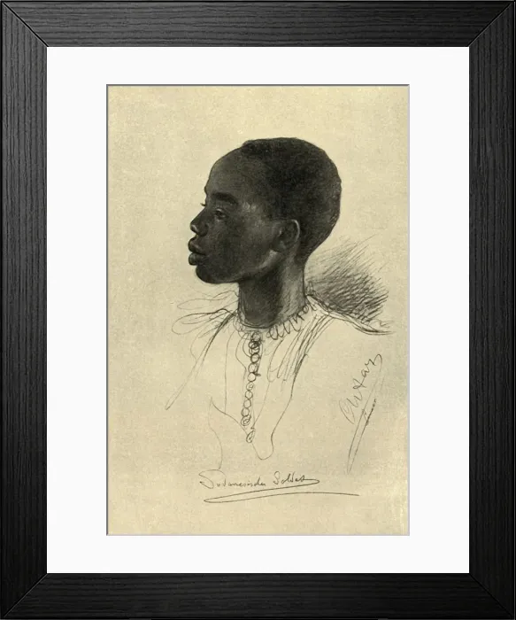 Framed Print : Sudanese soldier, Egypt, 1898. Creator: Christian Wilhelm Allers Framed Print : Sudanese soldier, Egypt, 1898. Creator: Christian Wilhelm Allers