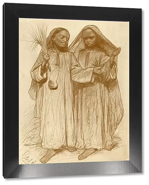 Girls at Philae, Egypt, 1898. Creator: Christian Wilhelm Allers