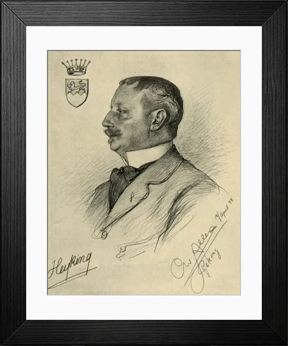 Framed Print : Edmund von Heyking, Peking, 1898. Creator: Christian Wilhelm Allers