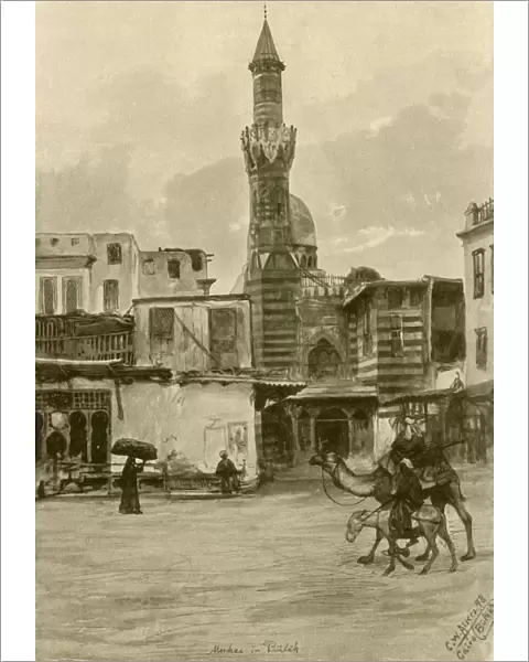 Mosque, Boulaq, Cairo, Egypt, 1898. Creator: Christian Wilhelm Allers