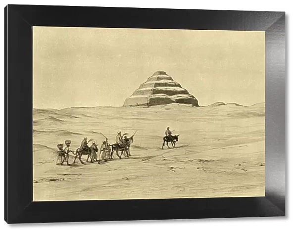 Pyramid of Djoser at Saqqara, near Cairo, Egypt, 1898. Creator: Christian Wilhelm Allers
