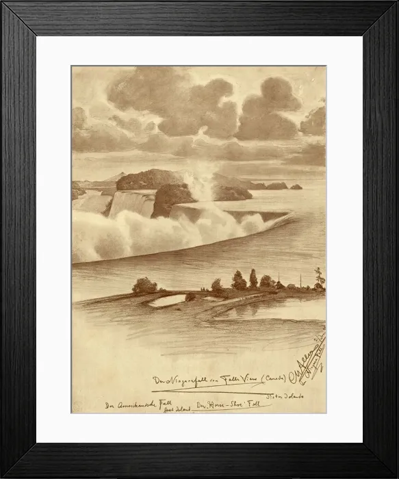 Framed Print : Niagara Falls from Falls View, Canada, 1898. Creator: Christian Wilhelm Allers Framed Print : Niagara Falls from Falls View, Canada, 1898. Creator: Christian Wilhelm Allers