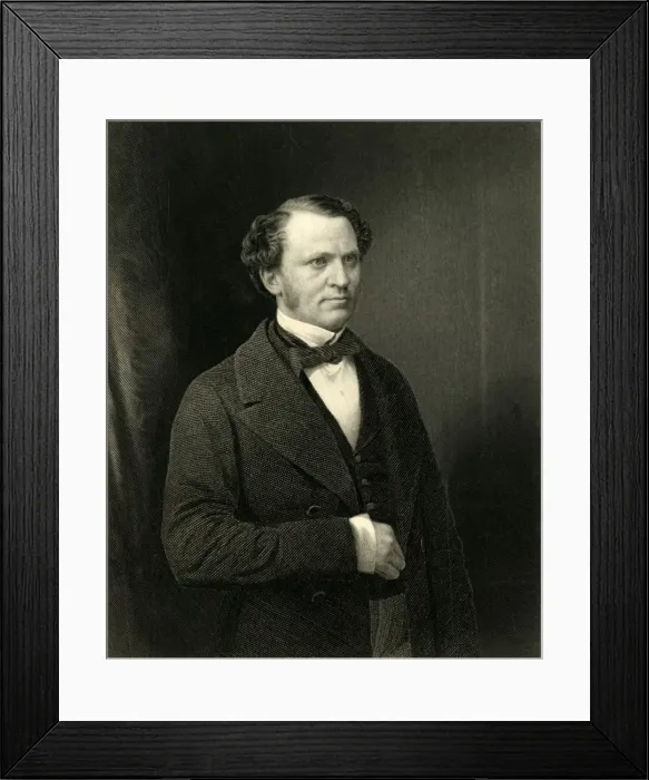 Framed Print : The Right Honourable Edward Henry Stanley. Earl of Derby, c1872. Creator: William Holl Framed Print : The Right Honourable Edward Henry Stanley. Earl of Derby, c1872. Creator: William Holl