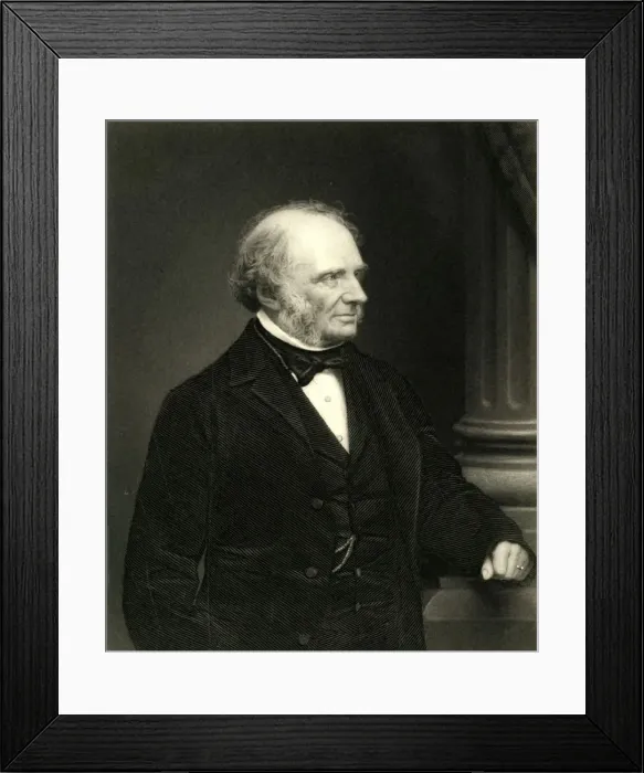 Framed Print : Earl Russell, c1872. Creator: William Holl Framed Print : Earl Russell, c1872. Creator: William Holl