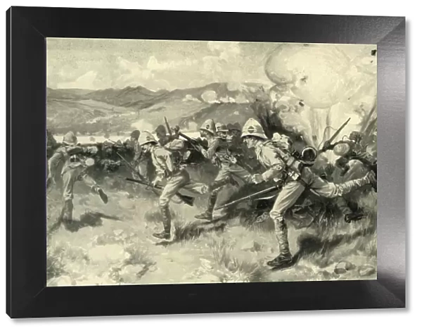 The Battle of Colenso - Queens (Royal West Surrey) Regiment Leading the Central Attack, 1900