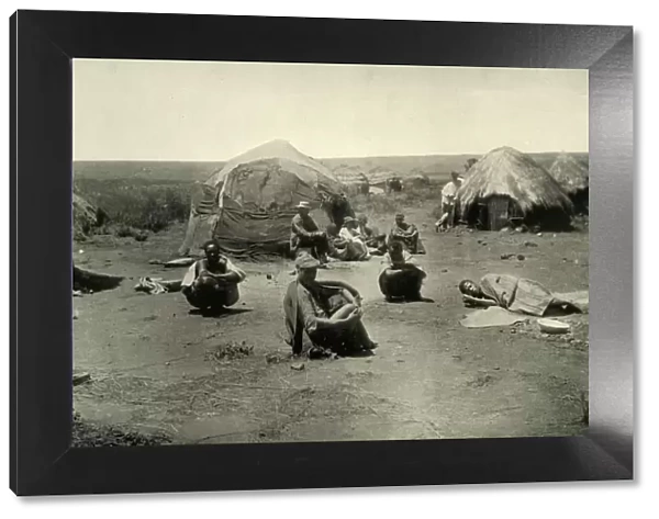 A Kaffir Kraal in the Transvaal, 1900. Creator: George Washington Wilson