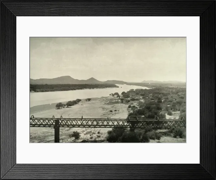 Framed Print : The Orange River at Norvals Pont, 1900. Creator: George Washington Wilson Framed Print : The Orange River at Norvals Pont, 1900. Creator: George Washington Wilson