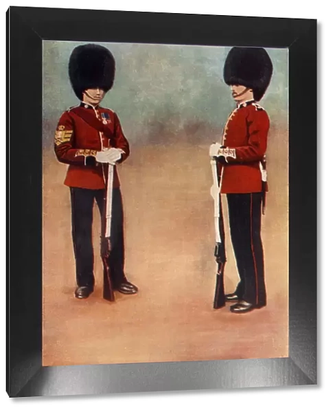 Colour-Sergeant and Private, the Scots Guards, 1900. Creator: Gregory & Co