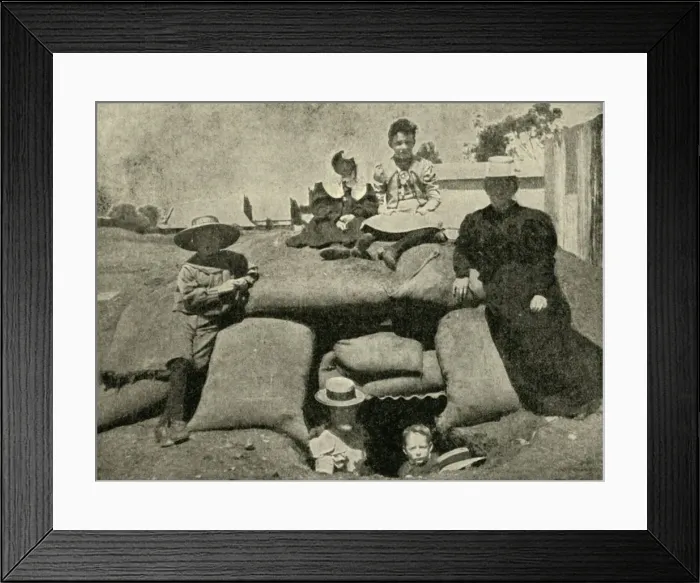 Framed Print : Typical Underground Dwelling at Kimberley, 1900. Creator: Unknown Framed Print : Typical Underground Dwelling at Kimberley, 1900. Creator: Unknown