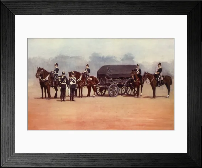 Framed Print : Army Service Corps, 1900. Creator: Gregory & Co Framed Print : Army Service Corps, 1900. Creator: Gregory & Co