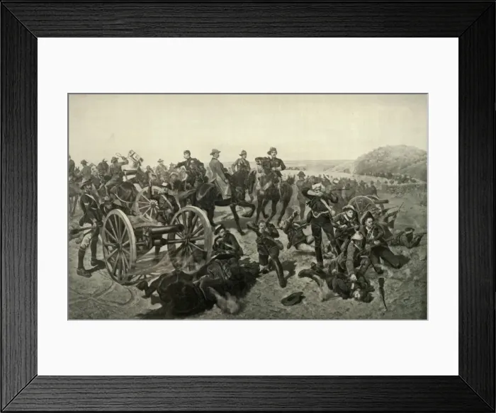 Framed Print : Jamesons Last Stand - the Battle of Doornkop, 2nd January 1896, 1900 Framed Print : Jamesons Last Stand - the Battle of Doornkop, 2nd January 1896, 1900