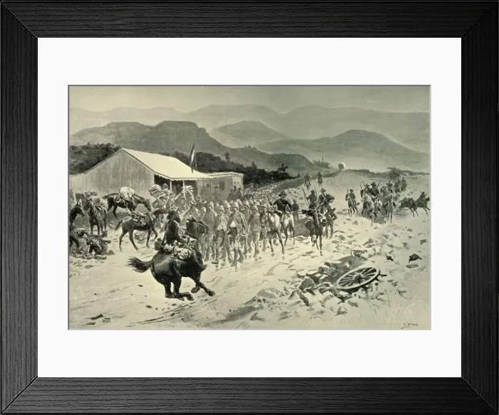 Framed Print : British Prisoners on Their Way to Pretoria: The First Halt, 1901. Creator: Samuel Begg Framed Print : British Prisoners on Their Way to Pretoria: The First Halt, 1901. Creator: Samuel Begg