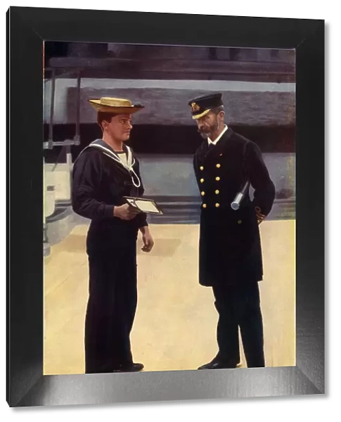 Commander and Able-Seaman, R. N. 1901. Creator: Gregory & Co