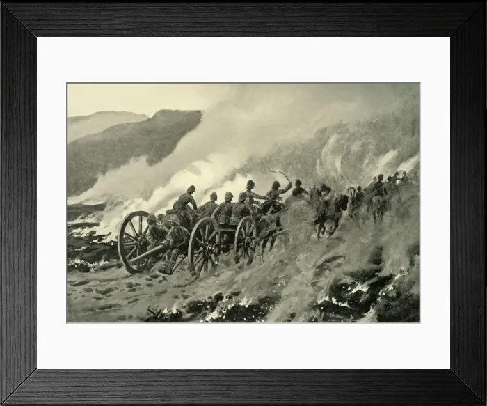 Framed Print : General Bullers Advance: Pursuing the Boers After the Fight on Helpmakaar Heights, 1901 Framed Print : General Bullers Advance: Pursuing the Boers After the Fight on Helpmakaar Heights, 1901