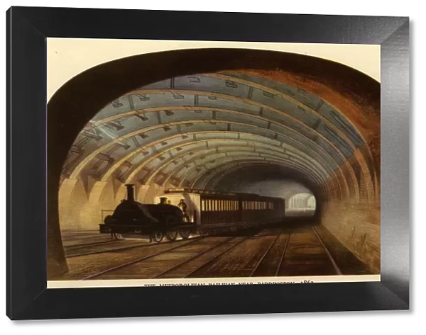 The Metropolitan Railway near Paddington, 1863, 1945. Creator: Unknown